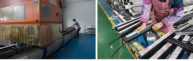 Guangdong NAVIEW μεγάλο γυαλιού μόνιμο προκατασκευασμένο ευρωπαϊκό τυποποιημένο αλεξίσφαιρο εργοστάσιο παραθύρων αργιλίου γλιστρώντας 2