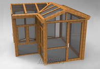 Υπαίθρια γυαλιού Patio προσθήκη Sunroom δωματίων ευνοϊκή για το περιβάλλον εξωτερική Prefab προμηθευτής