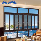 Guangdong NAVIEW το σχέδιο σχαρών έβαψε τα μετριασμένα απλά παράθυρα παραθύρων γυαλιού γλιστρώντας προμηθευτής
