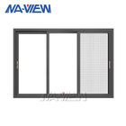 Guangdong NAVIEW το διπλάσιο πορτών και παραθύρων αλουμινίου βερνίκωσε τα οριζόντια γλιστρώντας παράθυρα θύελλας προμηθευτής