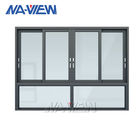 Guangdong NAVIEW οριζόντια Soundproof θερμική τοποθέτηση υαλοπινάκων αργιλίου σπασιμάτων που γλιστρά το παράθυρο πτυχών βισμουθίου προμηθευτής