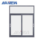 Guangdong NAVIEW το πρότυπο μεγάλο αλουμίνιο γυαλιού έβαψε τα μετριασμένα γλιστρώντας παράθυρα καλής ποιότητας γυαλιού προμηθευτής