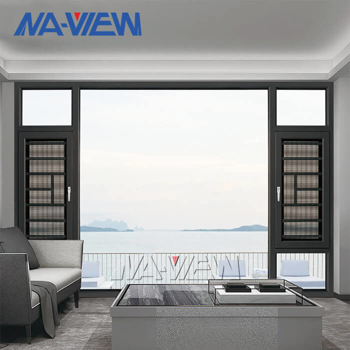 Guangdong NAVIEW καυτό πωλεί Casement αλουμινίου 40 σειρών το πλαίσιο και το γυαλί παραθύρων προμηθευτής