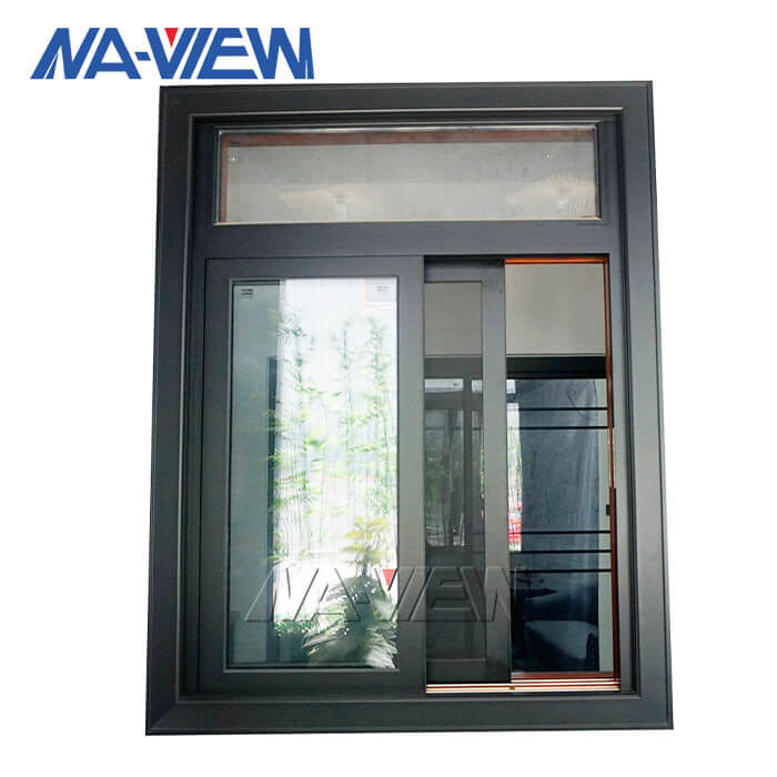 Guangdong NAVIEW μεγάλο μαύρο γλιστρώντας παράθυρο παραθύρων αργιλίου γλιστρώντας με το πλέγμα προμηθευτής