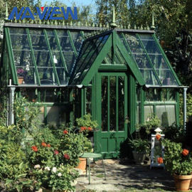 Πράσινη κήπων θερμοκηπίων συνήθεια θερμοκηπίων γυαλιού αλουμινίου μικρή