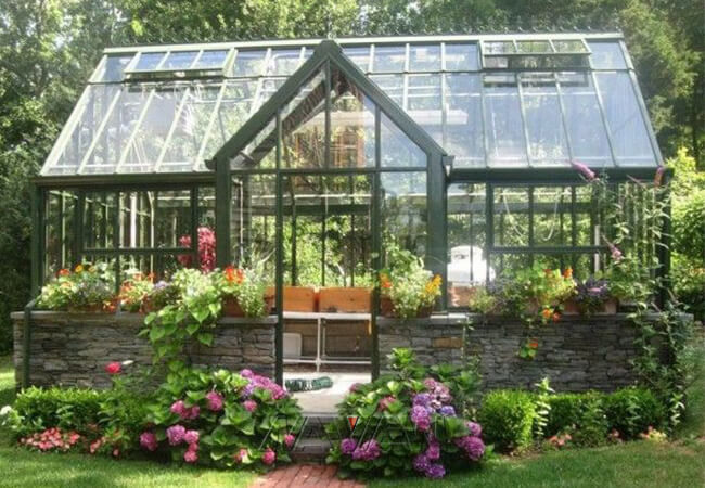 Προκατασκευασμένο θερμοκήπιο υπογείων γκαράζ αλουμινίου θερμοκηπίων κήπων 2